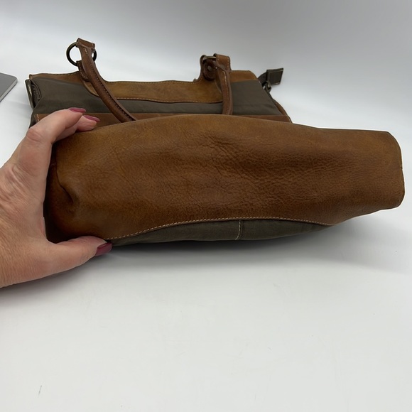The Territory Ahead Canvas and Leather Shoulder Bag Brown/Tan - Picture 15 of 16